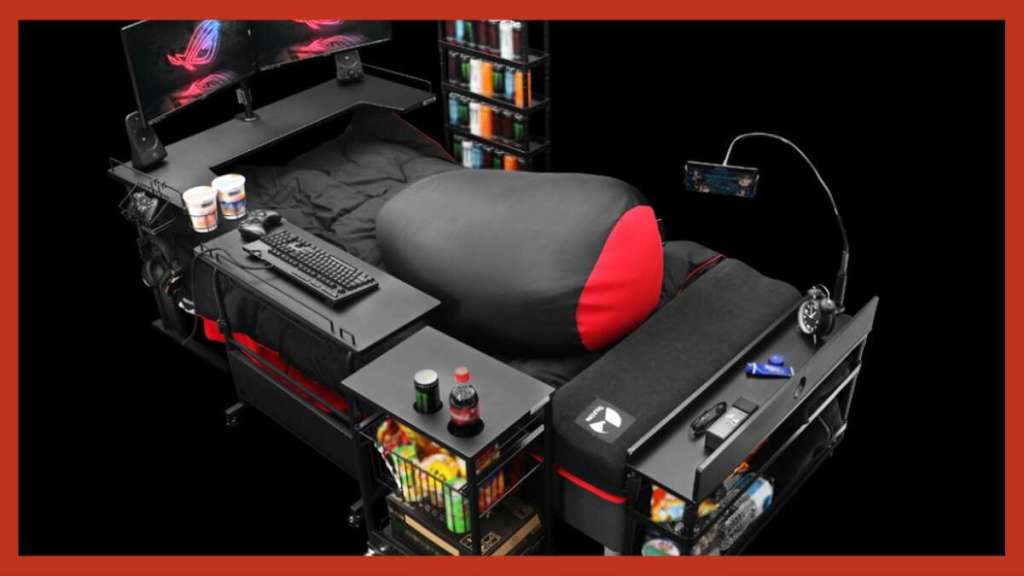 Japanse game-designer ontwerpt het ultieme bed voor gamers