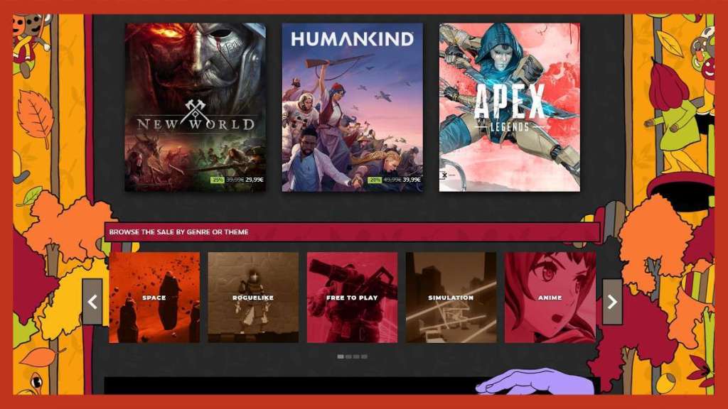 De Steam herfstkoopjes zijn begonnen Steam