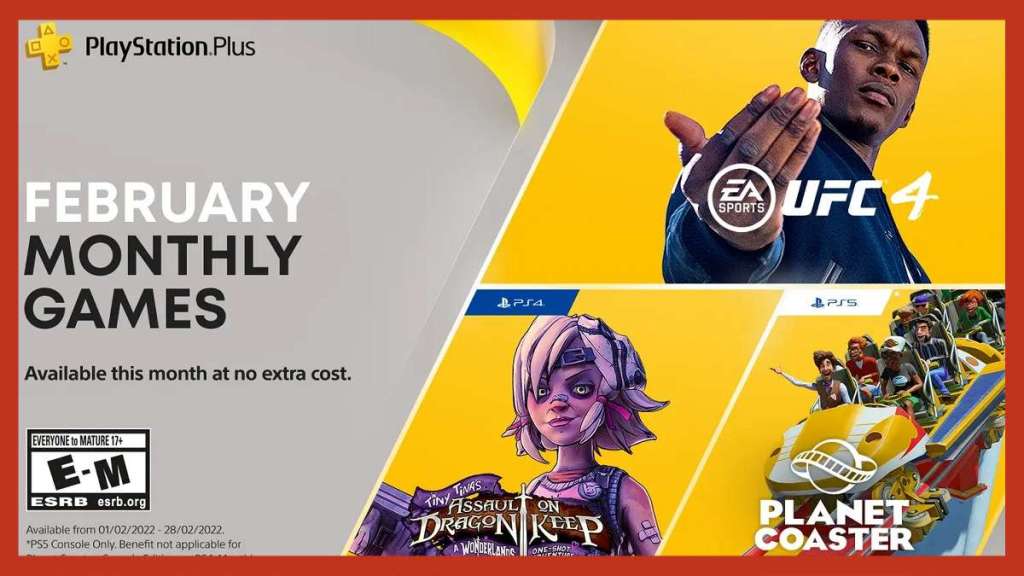 PlayStation Plus games voor februari 2022 aangekondigd
