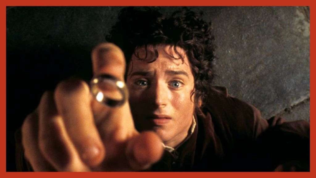 Frodo Baggins catches ring