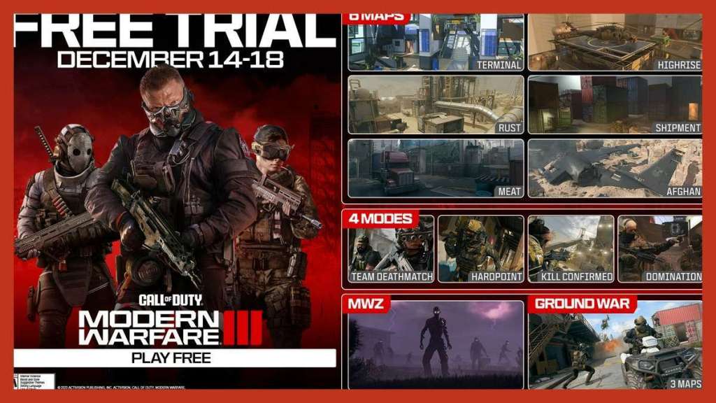 Speel Call of Duty: Modern Warfare 3 gratis tot 18 december