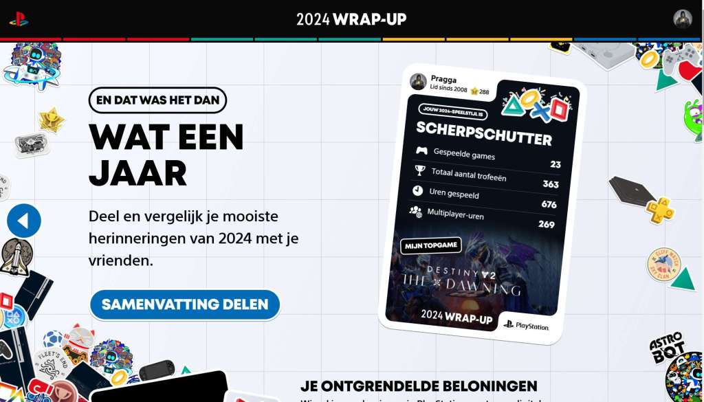 PlayStation Wrap Up van 2024