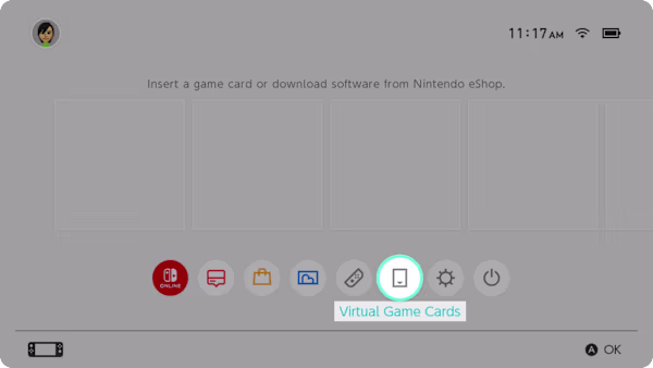 Nintendo Virtual Gamcard Switch
