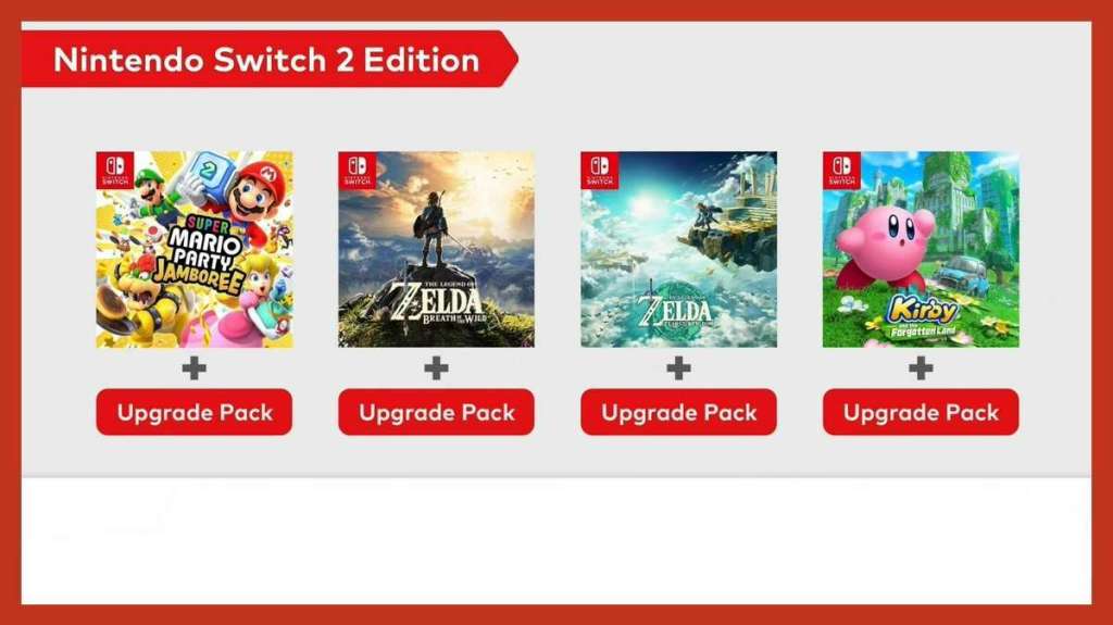 Nintendo Switch 2 upgradepacks