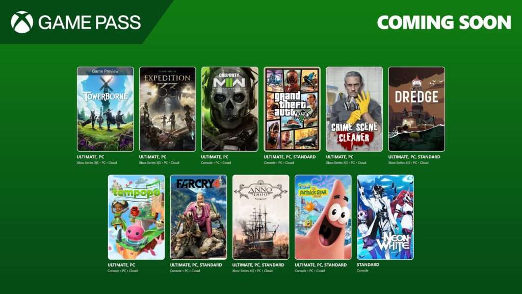 Game Pass april