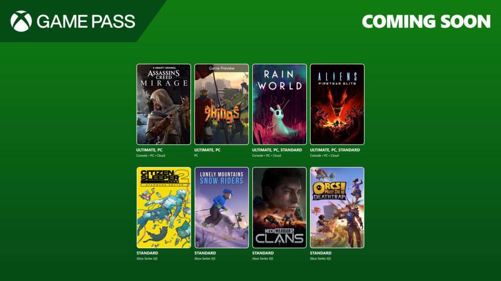 Game Pass augustus