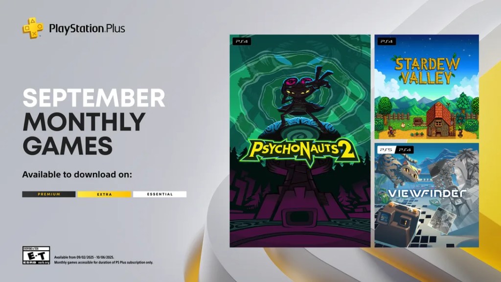 PlayStation Plus september