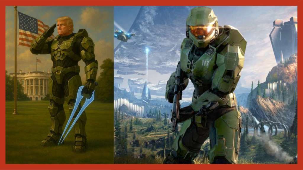 Trump als Master Chief? Omdat het kan! Trump als Master Chief