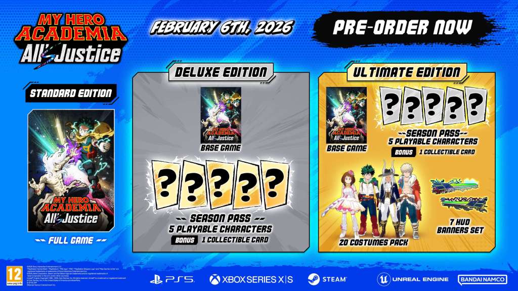 MY HERO ACADEMIA game 2026, All’s Justice release, anime vechtgame, Bandai Namco, Final War arc, One For All vs All For One