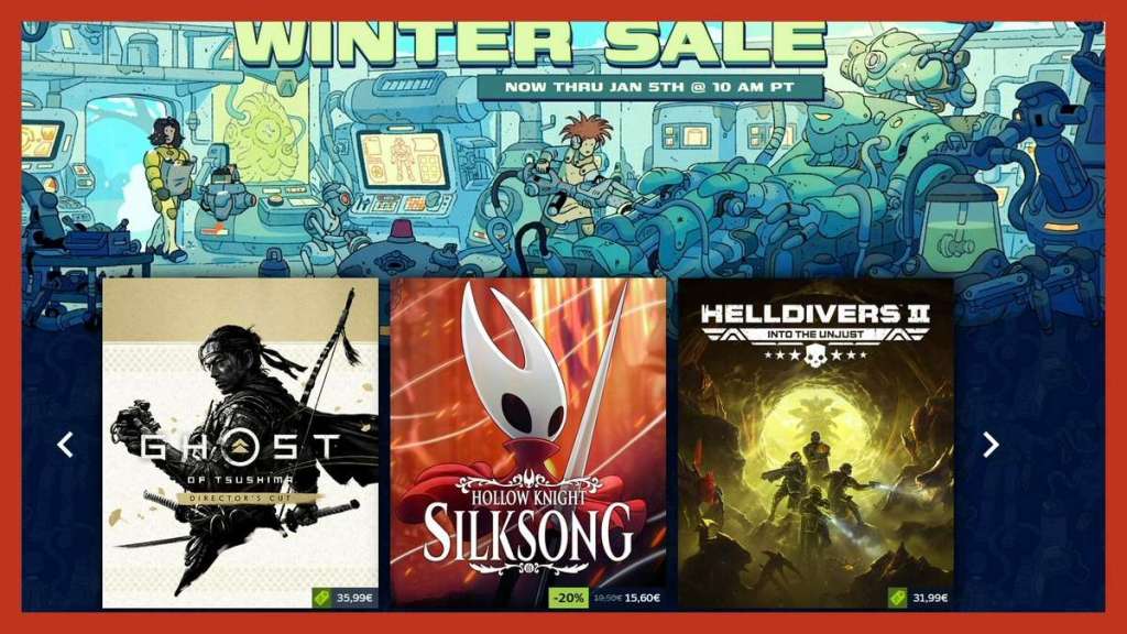 Steam Winter Sales zijn gestart Steam Winter Sales